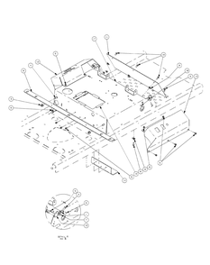 Control Assembly Diagram and Parts List for ENFORCER44 53BI3AGF050-19HP Cub Cadet Lawn Tractor
